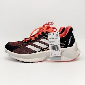 Adidas Terrex Soulstride Flow Women's 8.5 Trail Running Shoes Black & Orange NWB